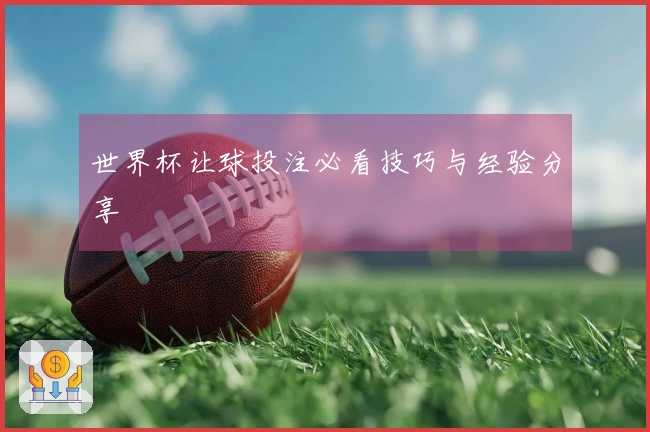 世界杯让球投注必看技巧与经验分享
